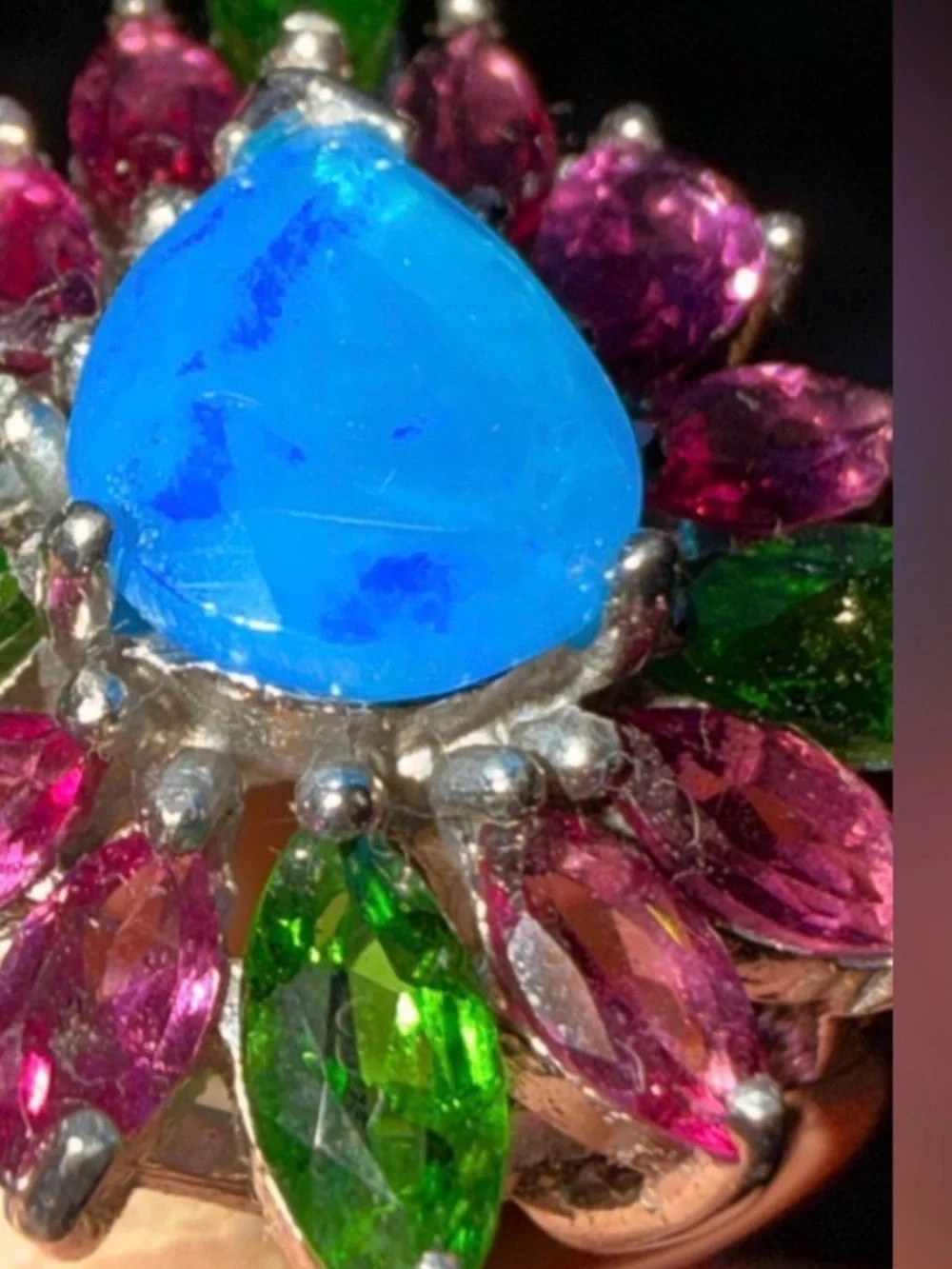 Natural blue opal Sz7.5